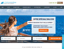Tablet Screenshot of cote-croisiere.com